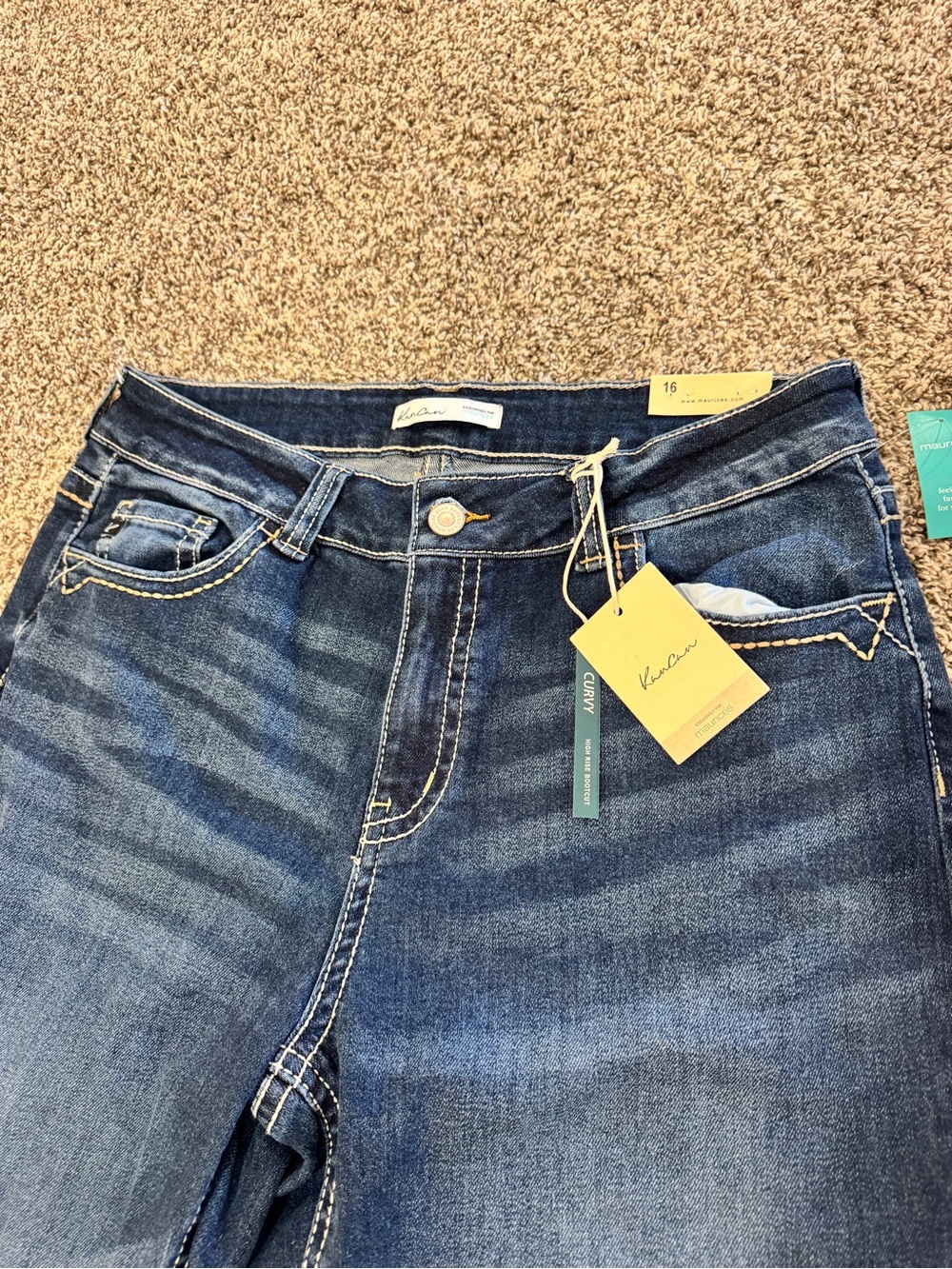 Maurices KanCan Dark Blue high Rise Bootcut - Picture 4 of 6